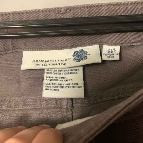 Comfy cotton ”Liz Lange” grey denim zip ankle sz12 - Picture 5 of 5